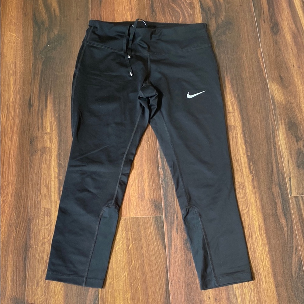 4/$20 Nike Running Capri Leggings Sheer Bottoms